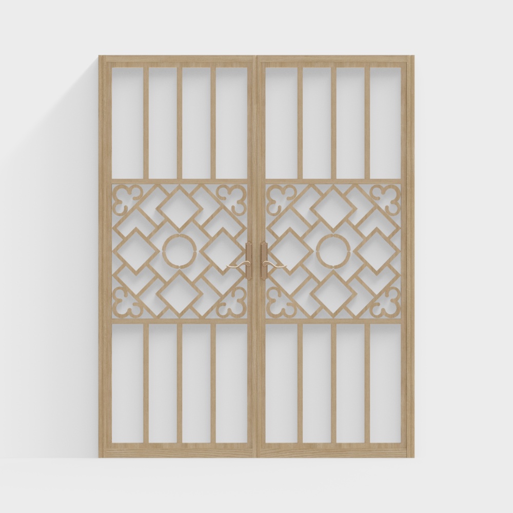 Chinese Hollowed-out Decorative Casement Window