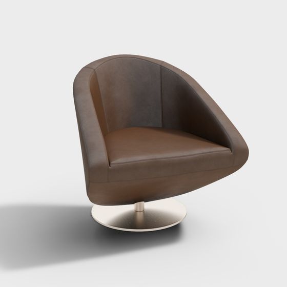 Sleek Rotating Chair 3D model