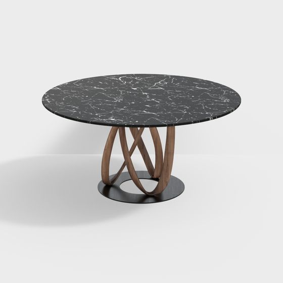 Twisted Elegance Round Table 3D model
