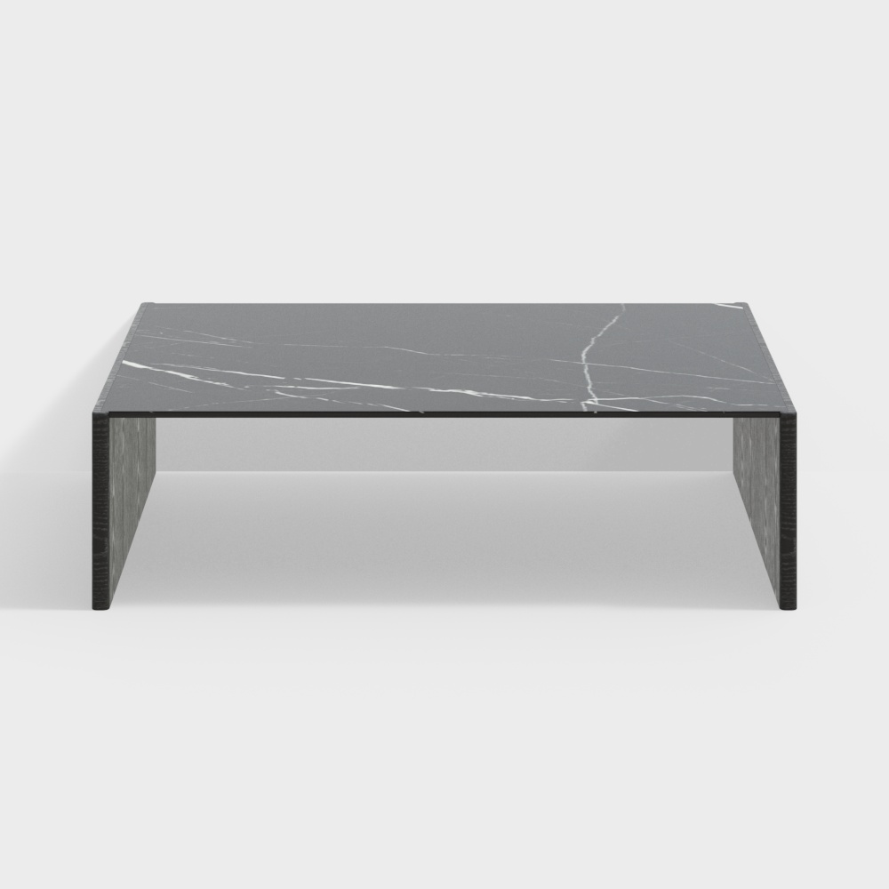 레카로 커피 테이블 - 블랙