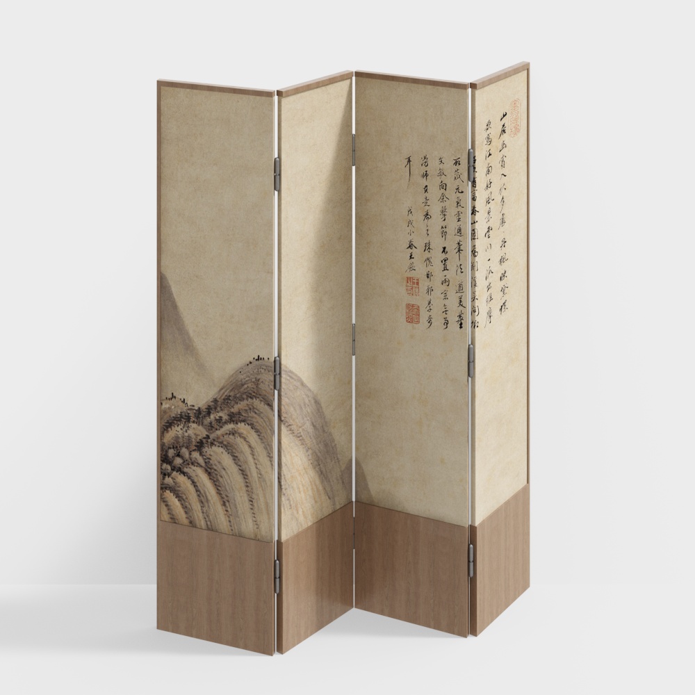 百里春風スクリーン・パーティション（新しい中国風の宋家）