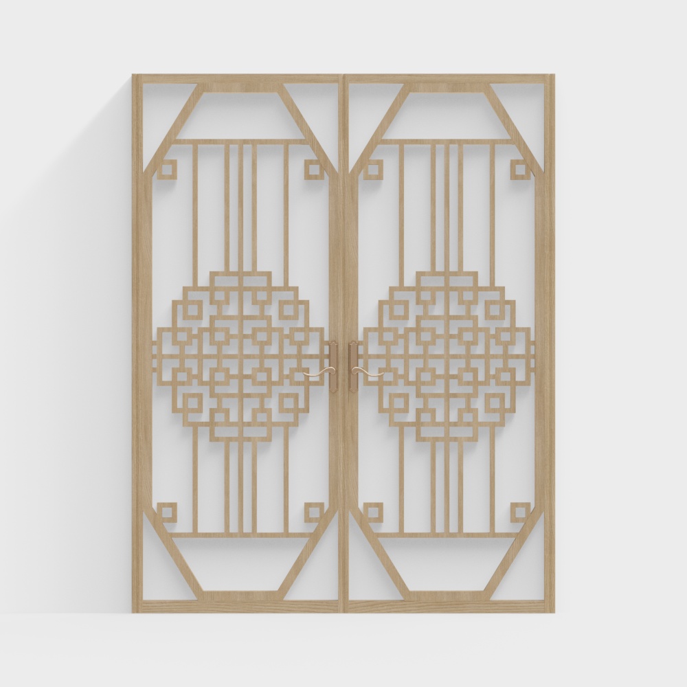 Chinese Hollowed-Out Decorative Casement Window