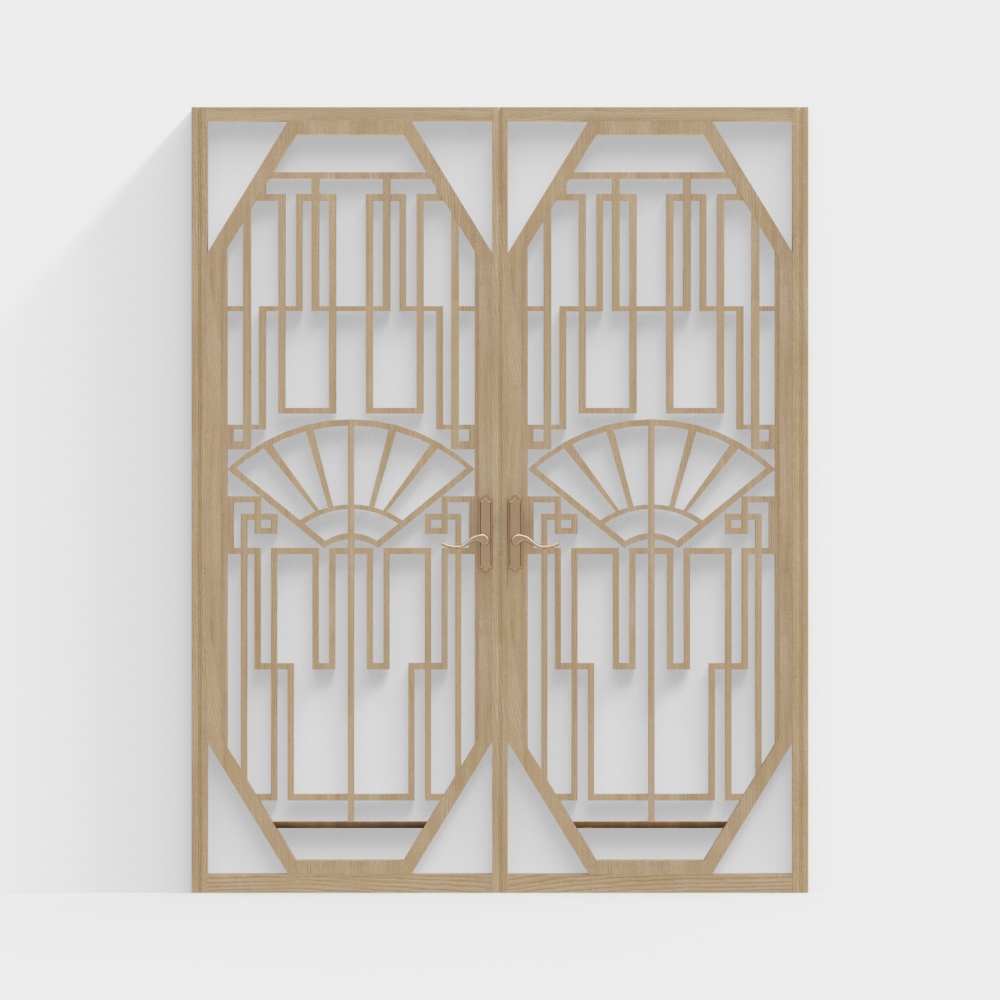 Chinese Hollowed-Out Decorative Casement Window
