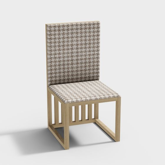 Stylish Low-Poly Chair 3D Model for Modern Interiors