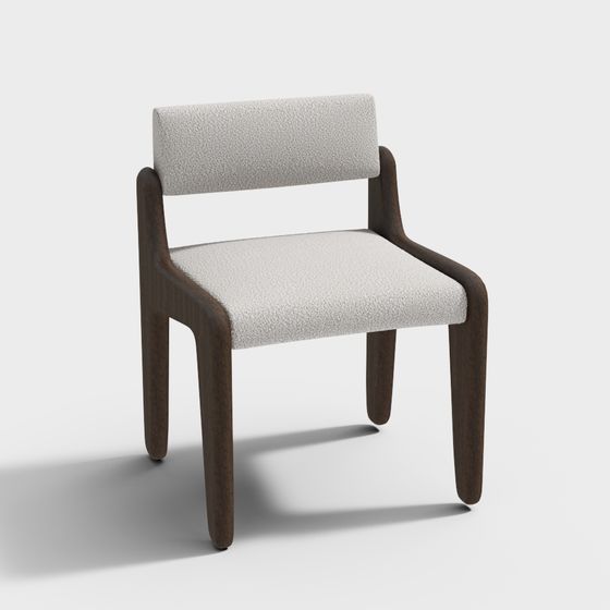 Elegant Modern Chair 3D Model for Interior Design