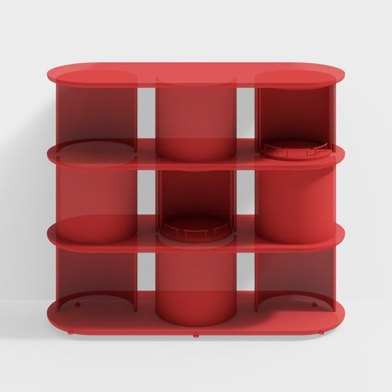 Urban Shelf 3D model for Modern Creative Spaces