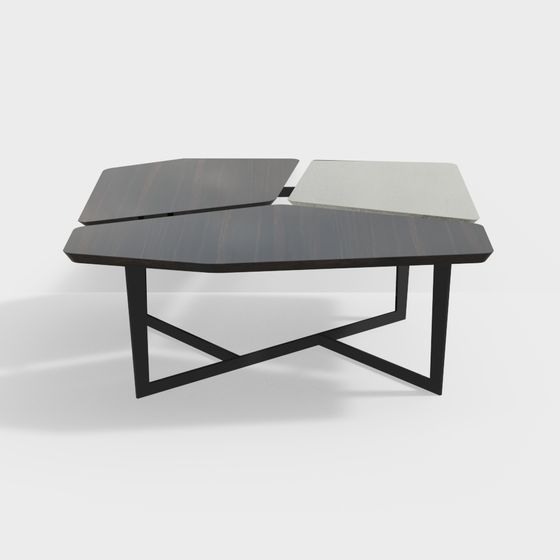 Layered Art Table 3D model for Modern Aesthetics