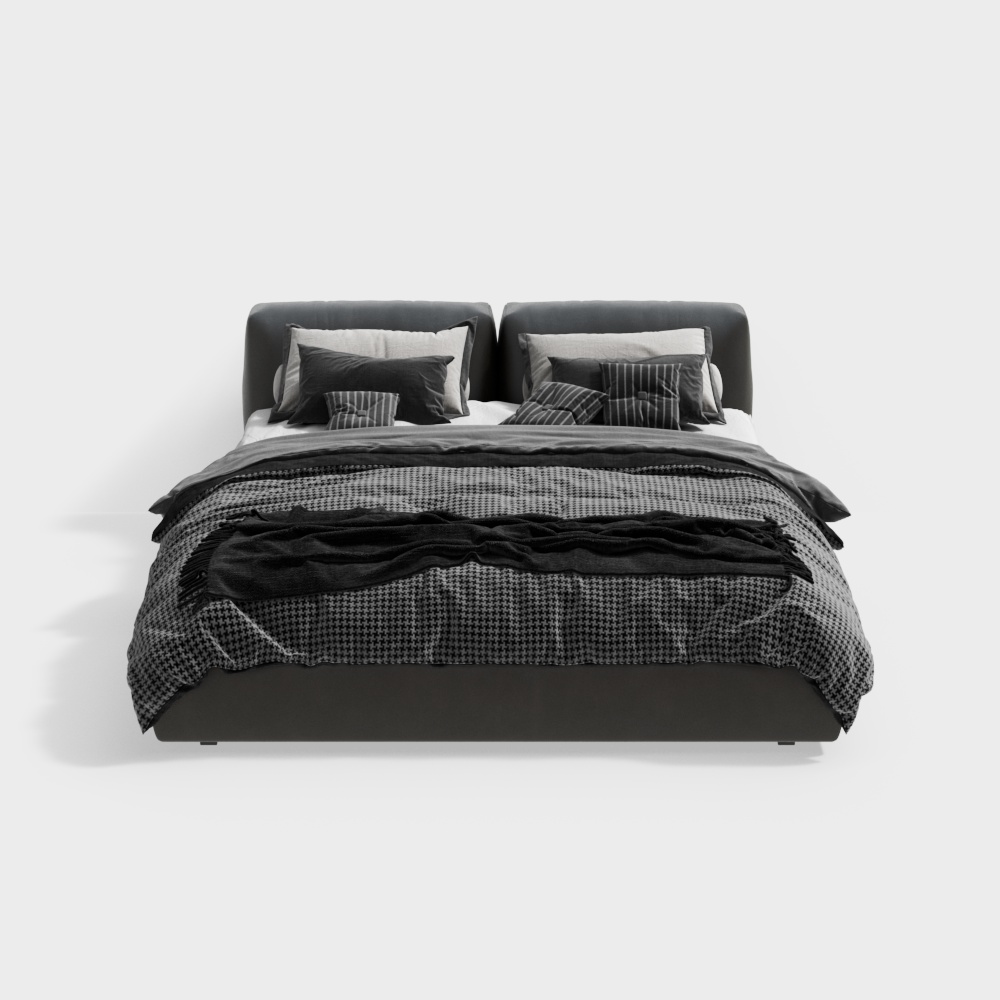 เตียงนอนคู่สไตล์โมเดิร์น (1)