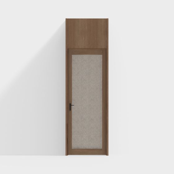Wood Grain Translucent Door 3D model