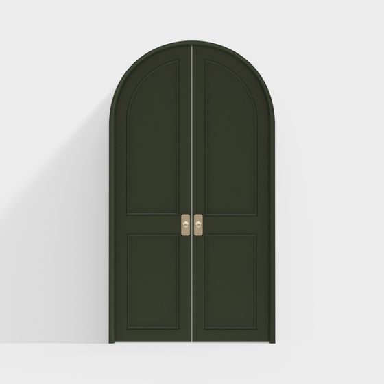 Elegant Arched Door 3D model