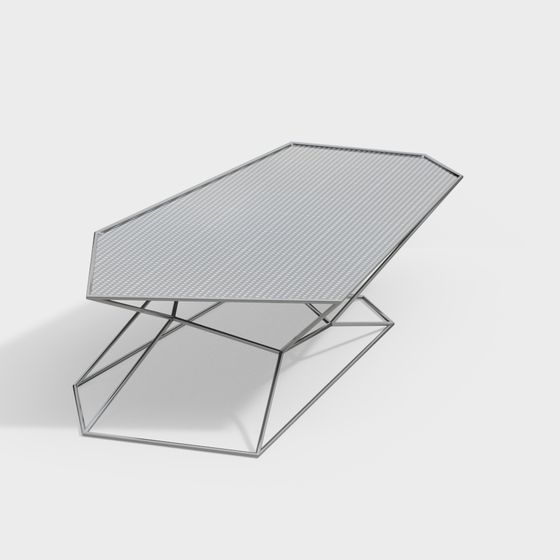 Geometric Metal Coffee Table 3D model
