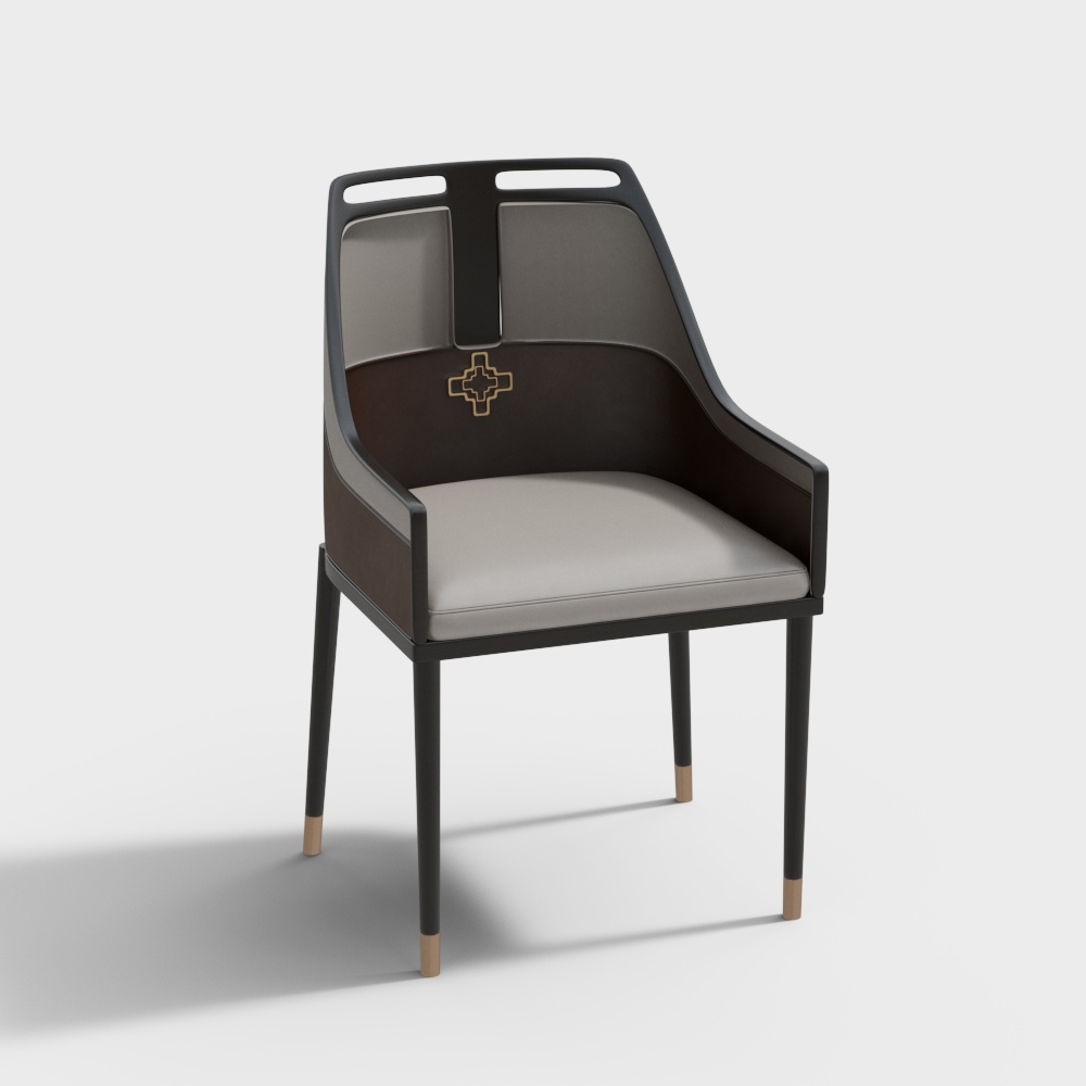 New Chinese Style Single Chair 2W