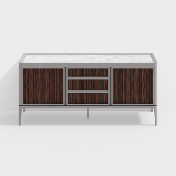 Urban Elegance TV Stand 3D model for Modern Interiors
