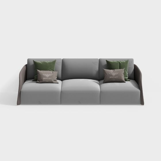 Elegant Modern Sofa 3D model for Contemporary Homes