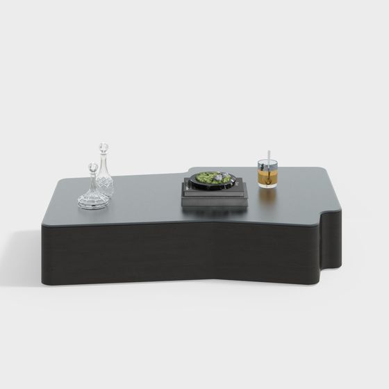Streamlined Coffee Table 3D model for Modern Aesthetics