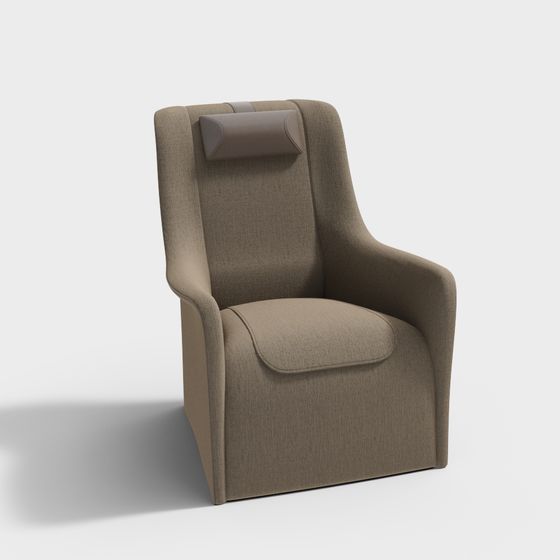 Elegant Low-Poly Lounge Chair 3D model