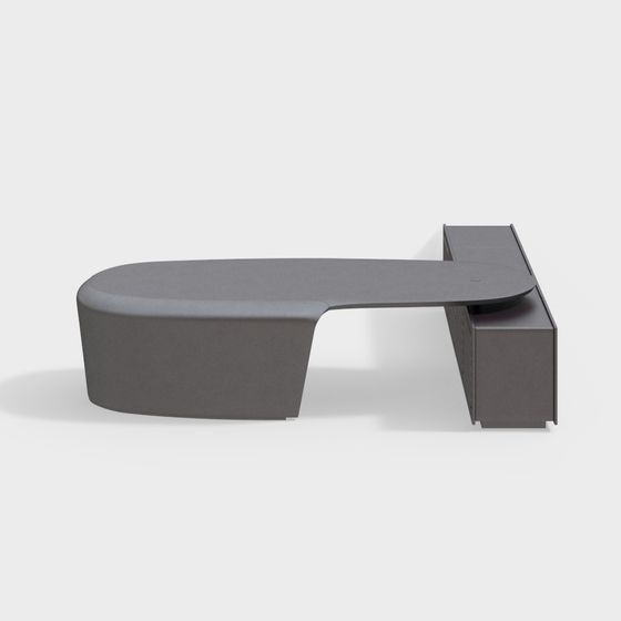 Urban Edge Bench 3D model for Modern Spaces