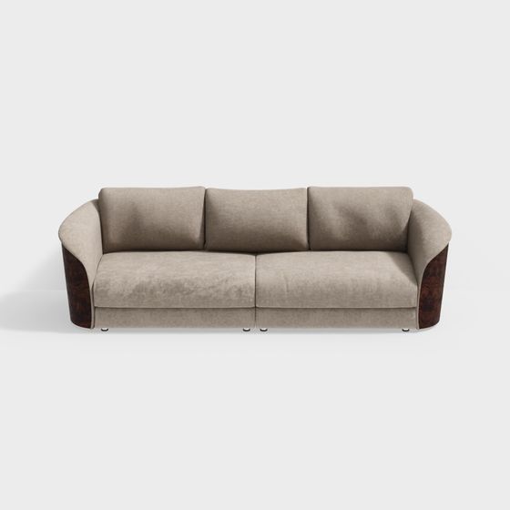 Stylish Sofa 3D model for Creative Projects