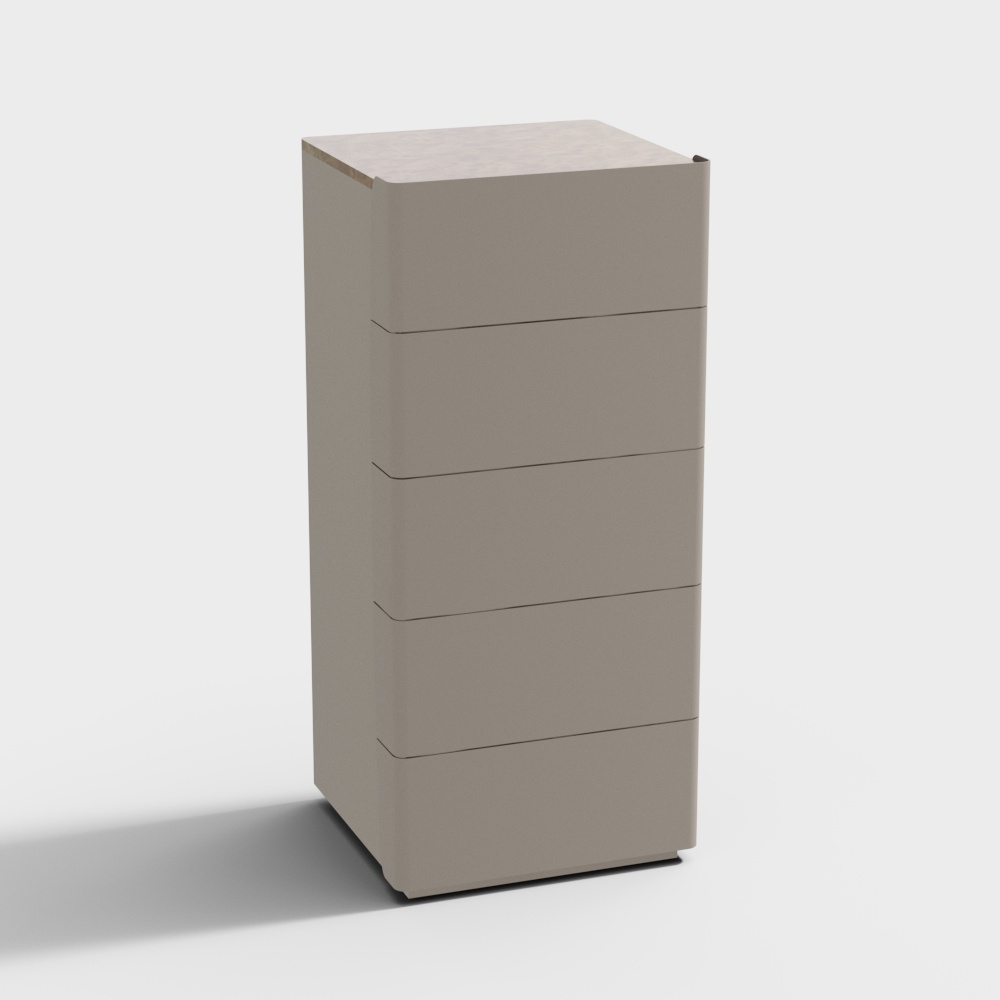 Urban Storage Tower Low-Poly 3D model