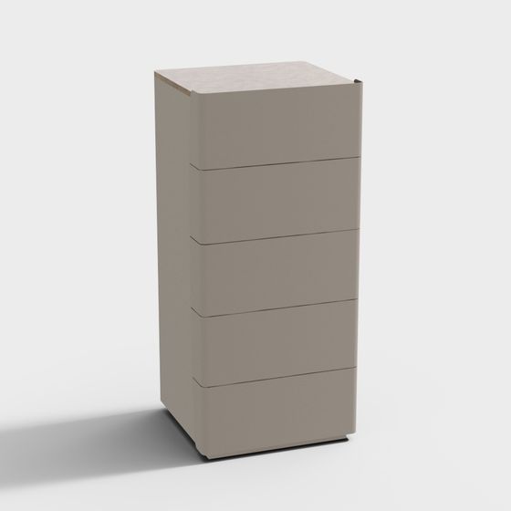 Urban Storage Tower Low-Poly 3D model