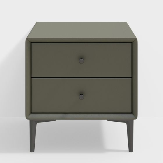 Mid-Century Modern Nightstand 3D model