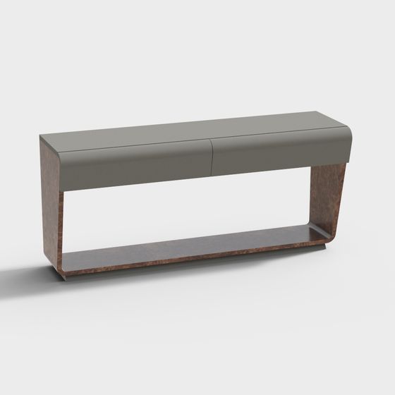 Urban Bench 3D model for Contemporary Spaces