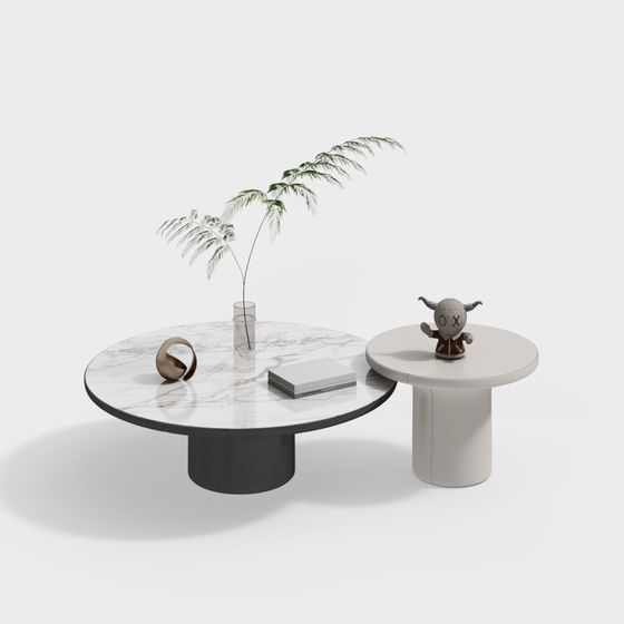 Urban Living Room Table 3D model for Modern Spaces