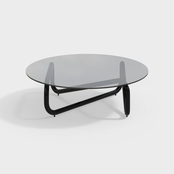 Low Poly Round Table 3D model