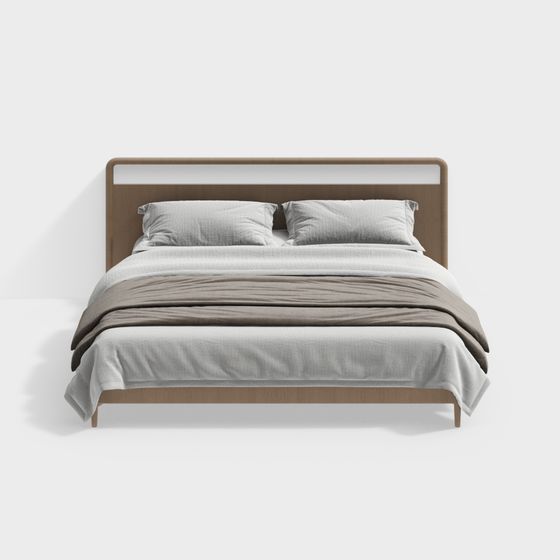 Modern Minimalist Bed Frame 3D model