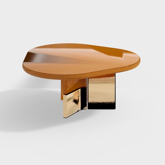 Flowing Round Table 3D model