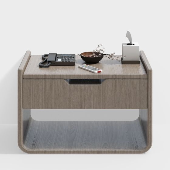 Modern Minimalist Nightstand 3D model