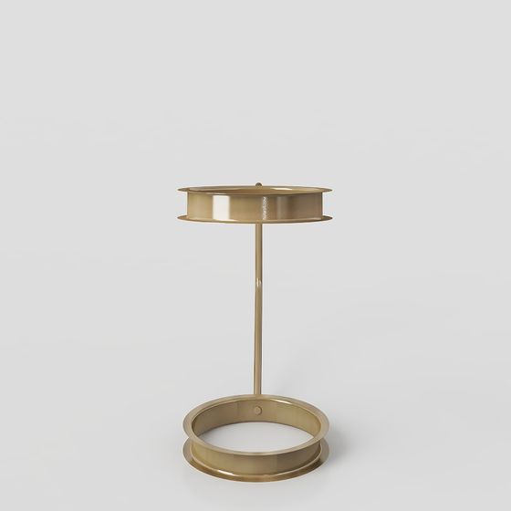 Golden Cylinder Support 3D model