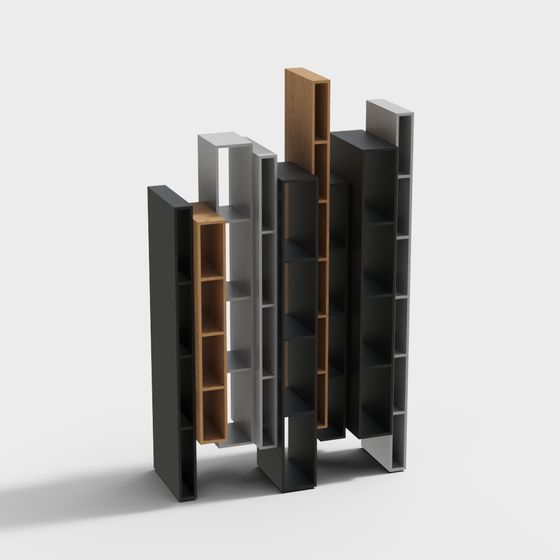 Urban Tower Bookshelf 3D model