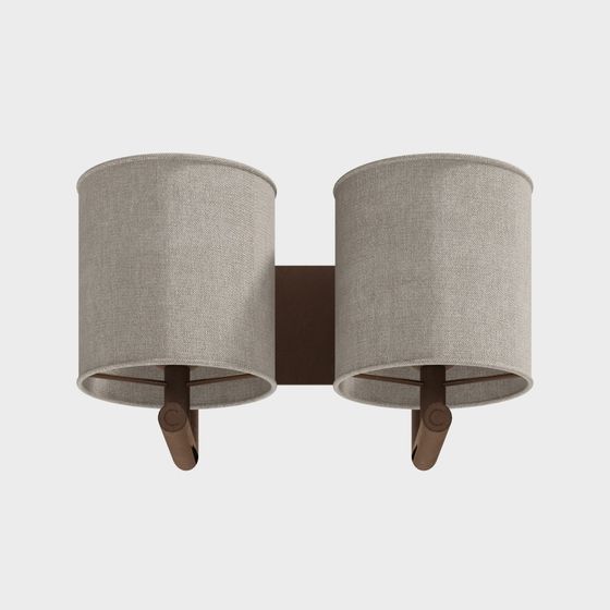 Stylish Dual-Head Wall Lamp 3D model for Modern Interiors