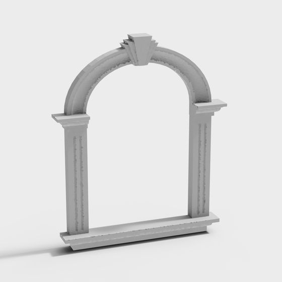 Elegant Roman Arch 3D model