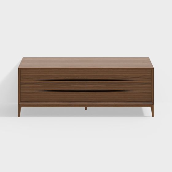 Mid-Century Modern Dresser 3D model