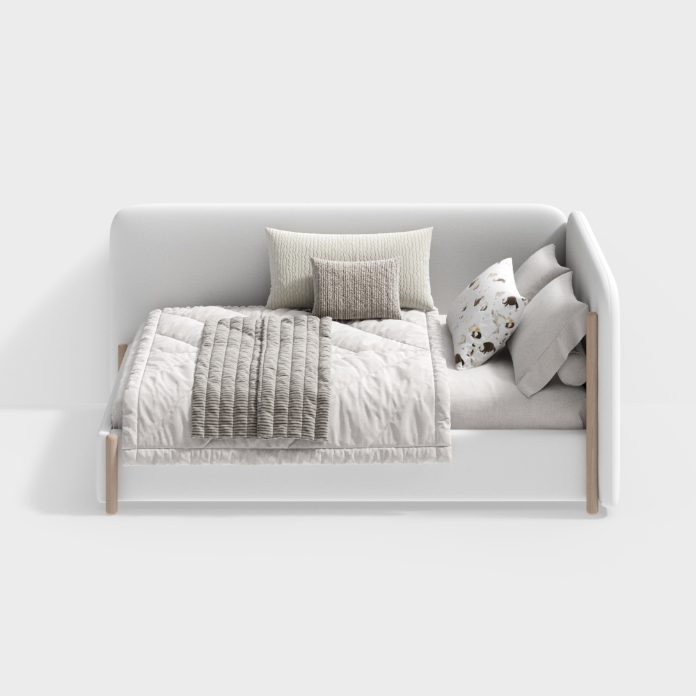 Cream Wind Single Bed