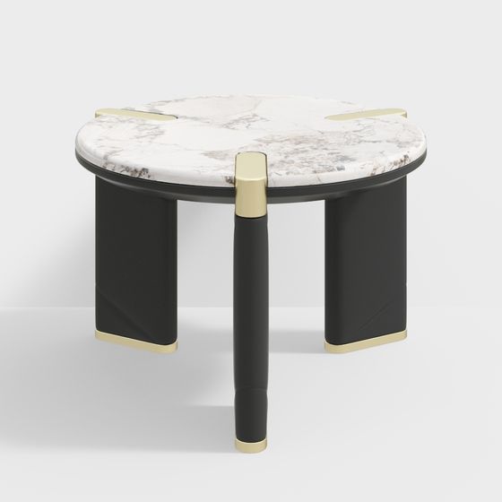 Stylish Round Table 3D model for Modern Interiors
