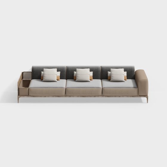 Stylish Modern 3D Sofa Model for Contemporary Interiors