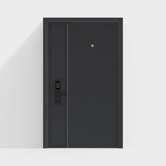 High-Detail Low-Poly 3D Model Door