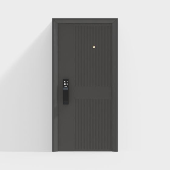 Elegant Modern Metal Door 3D model