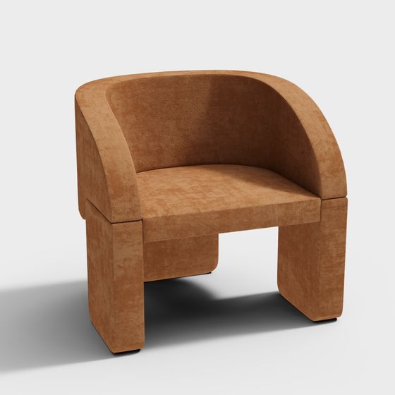 Stylish Low Poly Chair 3D model