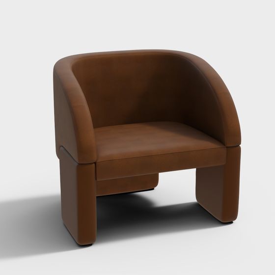 Cozy Lounge Chair 3D Model for Relaxation