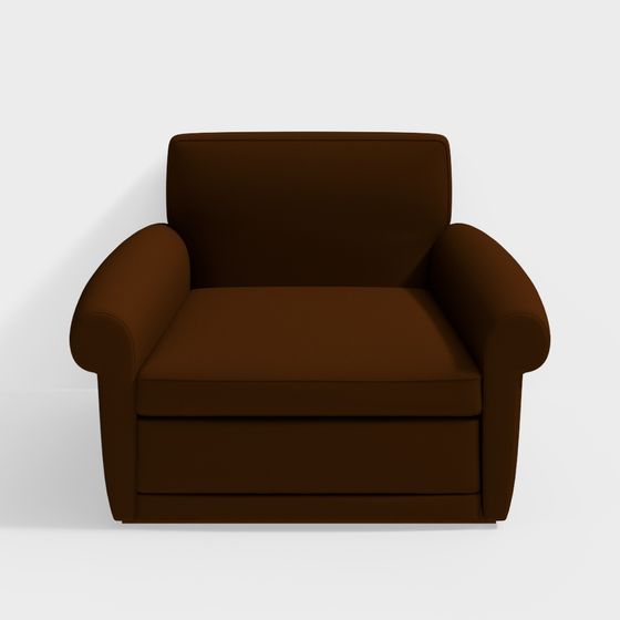 Stylish Low-Polygon Armchair 3D model for Modern Homes