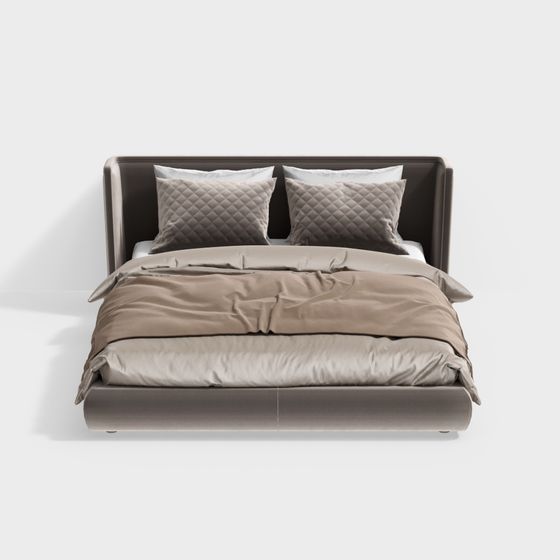 Contemporary 3D Model Bed for Modern Spaces