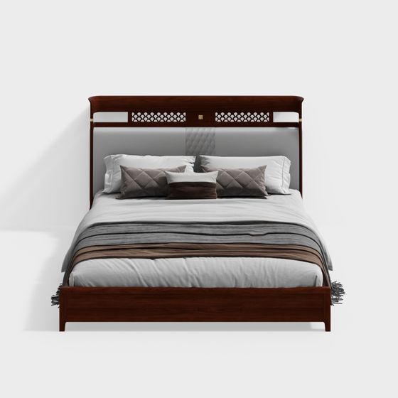 Cozy Retreat 3D model Bed