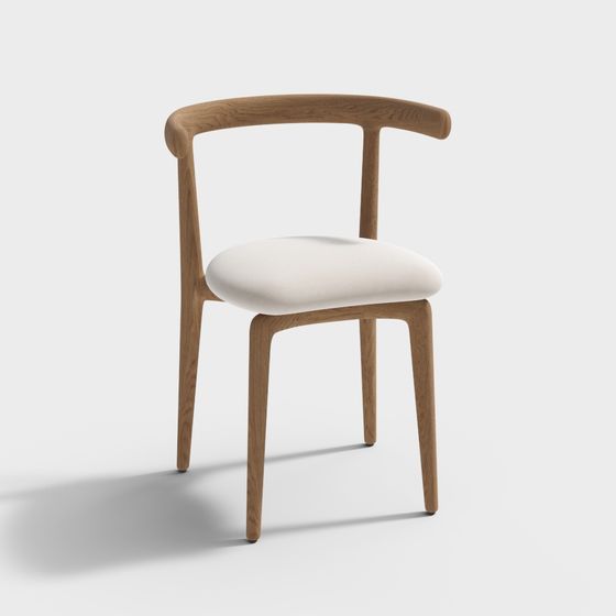 Stylish 3D Chair Model for Modern Interiors