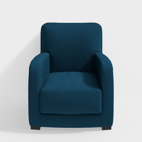 Cozy Lounge Chair 3D model for Relaxed Spaces