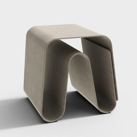 Sleek Stool 3D model for Modern Design