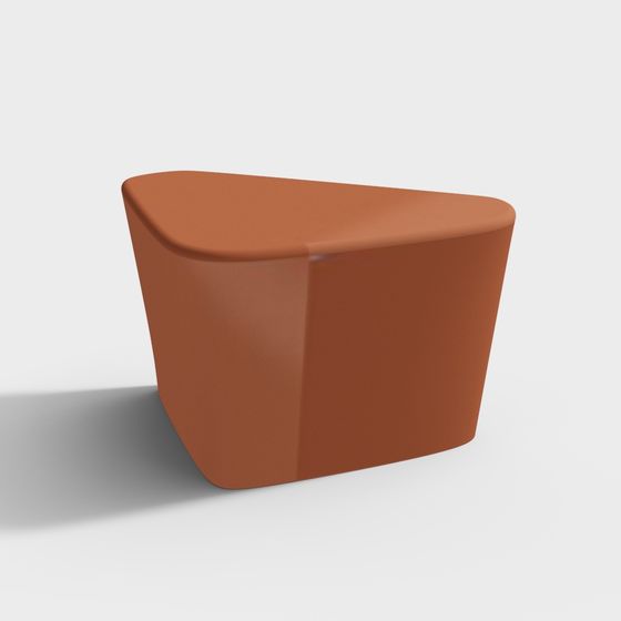 Sleek Streamlined Coffee Table 3D model